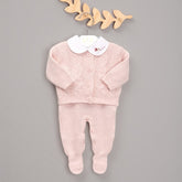 Jardineira e Casaco - Verona - Rosa Pastel